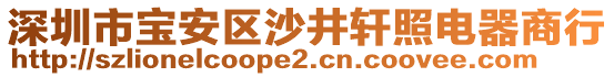 深圳市寶安區沙井軒照電器商行