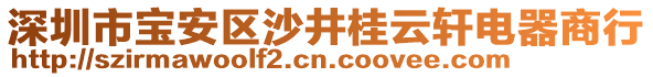 深圳市寶安區沙井桂云軒電器商行