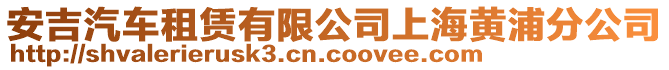 安吉汽車租賃有限公司上海黃浦分公司