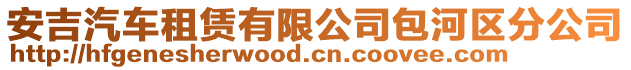 安吉汽車租賃有限公司包河區分公司