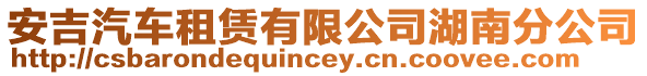 安吉汽車租賃有限公司湖南分公司