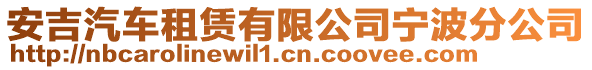 安吉汽車租賃有限公司寧波分公司