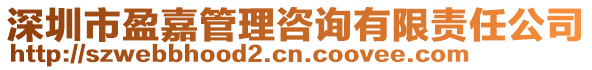 深圳市盈嘉管理咨詢有限責任公司
