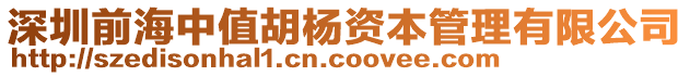深圳前海中值胡楊資本管理有限公司