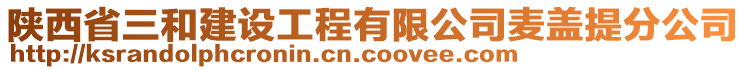 陜西省三和建設(shè)工程有限公司麥蓋提分公司