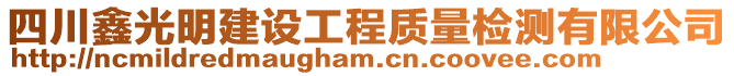 四川鑫光明建設工程質量檢測有限公司