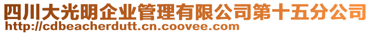 四川大光明企業管理有限公司第十五分公司