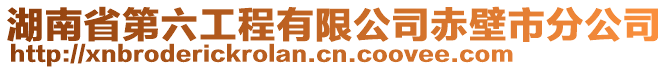 湖南省第六工程有限公司赤壁市分公司