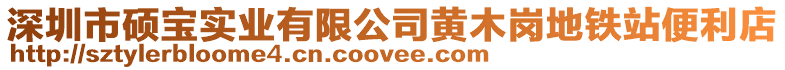 深圳市碩寶實業有限公司黃木崗地鐵站便利店