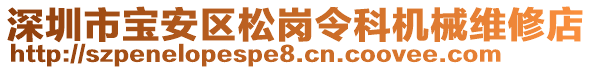 深圳市寶安區(qū)松崗令科機(jī)械維修店