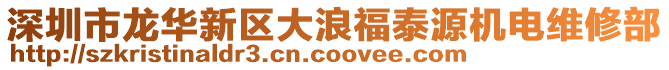 深圳市龍華新區大浪福泰源機電維修部