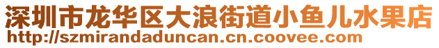 深圳市龍華區大浪街道小魚兒水果店