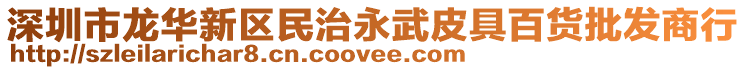 深圳市龍華新區(qū)民治永武皮具百貨批發(fā)商行