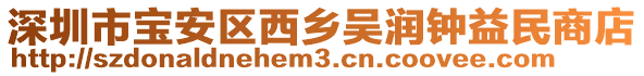 深圳市寶安區(qū)西鄉(xiāng)吳潤鐘益民商店