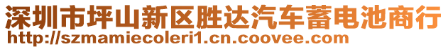 深圳市坪山新區(qū)勝達(dá)汽車蓄電池商行