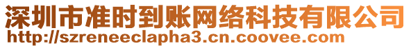 深圳市準時到賬網絡科技有限公司