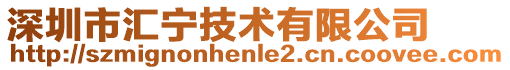 深圳市匯寧技術有限公司
