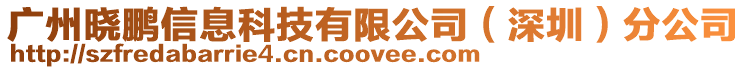 廣州曉鵬信息科技有限公司(深圳)分公司