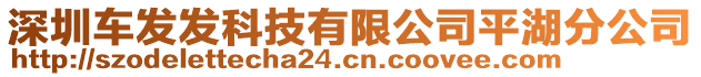 深圳車發發科技有限公司平湖分公司