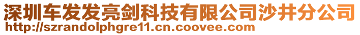深圳車發(fā)發(fā)亮劍科技有限公司沙井分公司