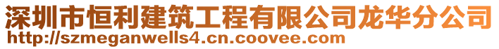 深圳市恒利建筑工程有限公司龍華分公司