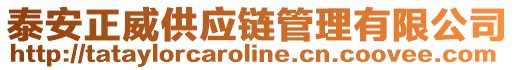 泰安正威供應(yīng)鏈管理有限公司