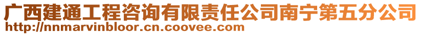 廣西建通工程咨詢有限責任公司南寧第五分公司