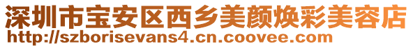 深圳市寶安區(qū)西鄉(xiāng)美顏煥彩美容店