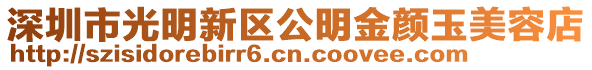 深圳市光明新區(qū)公明金顏玉美容店