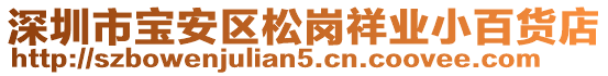 深圳市寶安區(qū)松崗祥業(yè)小百貨店