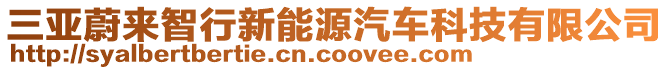 三亞蔚來智行新能源汽車科技有限公司