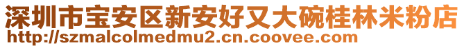 深圳市寶安區(qū)新安好又大碗桂林米粉店