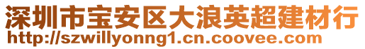 深圳市寶安區大浪英超建材行