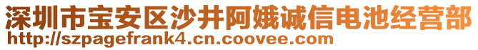 深圳市寶安區(qū)沙井阿娥誠信電池經營部