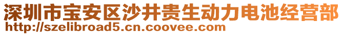 深圳市寶安區(qū)沙井貴生動力電池經(jīng)營部