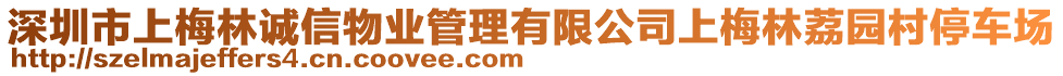 深圳市上梅林誠(chéng)信物業(yè)管理有限公司上梅林荔園村停車場(chǎng)