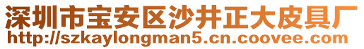深圳市寶安區(qū)沙井正大皮具廠