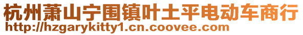杭州蕭山寧圍鎮葉土平電動車商行