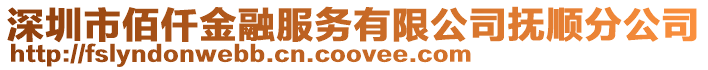 深圳市佰仟金融服務有限公司撫順分公司