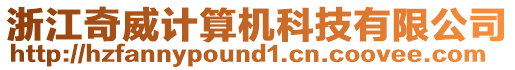 浙江奇威計算機科技有限公司