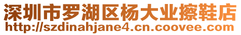 深圳市羅湖區楊大業擦鞋店