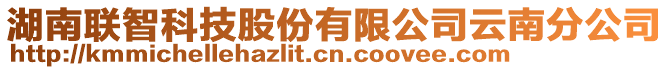 湖南聯(lián)智科技股份有限公司云南分公司