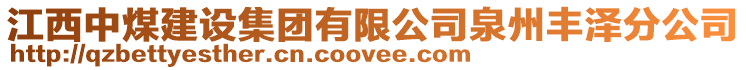 江西中煤建設集團有限公司泉州豐澤分公司