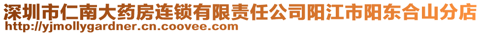 深圳市仁南大藥房連鎖有限責任公司陽江市陽東合山分店