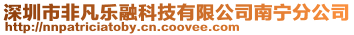 深圳市非凡樂融科技有限公司南寧分公司