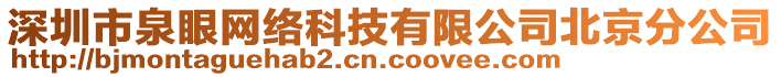 深圳市泉眼網(wǎng)絡(luò)科技有限公司北京分公司