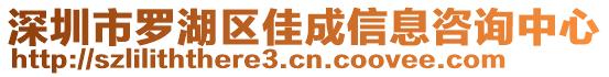 深圳市羅湖區(qū)佳成信息咨詢中心