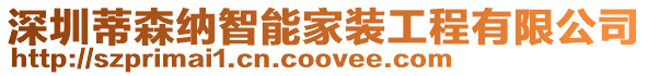 深圳蒂森納智能家裝工程有限公司