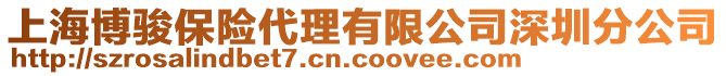 上海博駿保險(xiǎn)代理有限公司深圳分公司