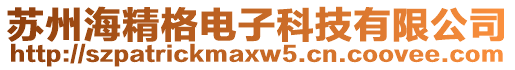 蘇州海精格電子科技有限公司